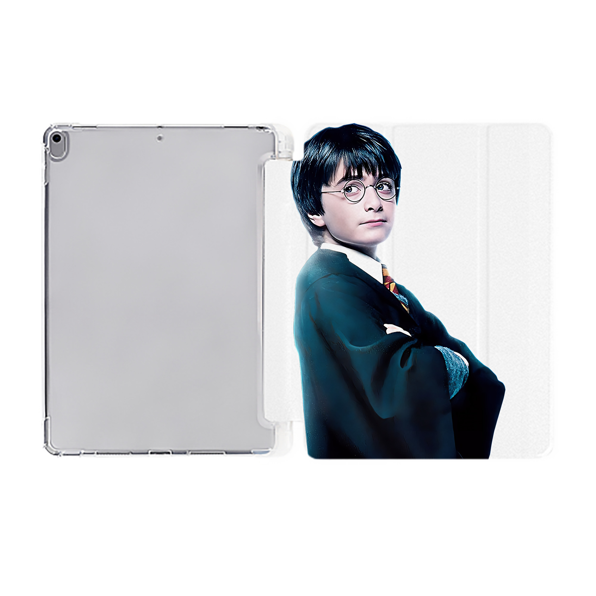 （画像用） Harry Potter ハリー・ポッターシリーズ IPad ケース ペン収納付き 三つ折りスタンド PUレザー×シリコン 対応機種9.5/10.5/10.9インチ